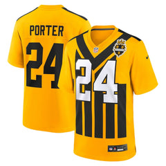 Joey Porter Jr. Pittsburgh Steelers Alternate 1933 Throwback Game Jersey - Gold Jerseys