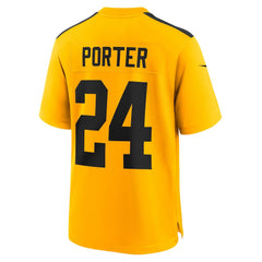 Joey Porter Jr. Pittsburgh Steelers Alternate 1933 Throwback Game Jersey - Gold Jerseys