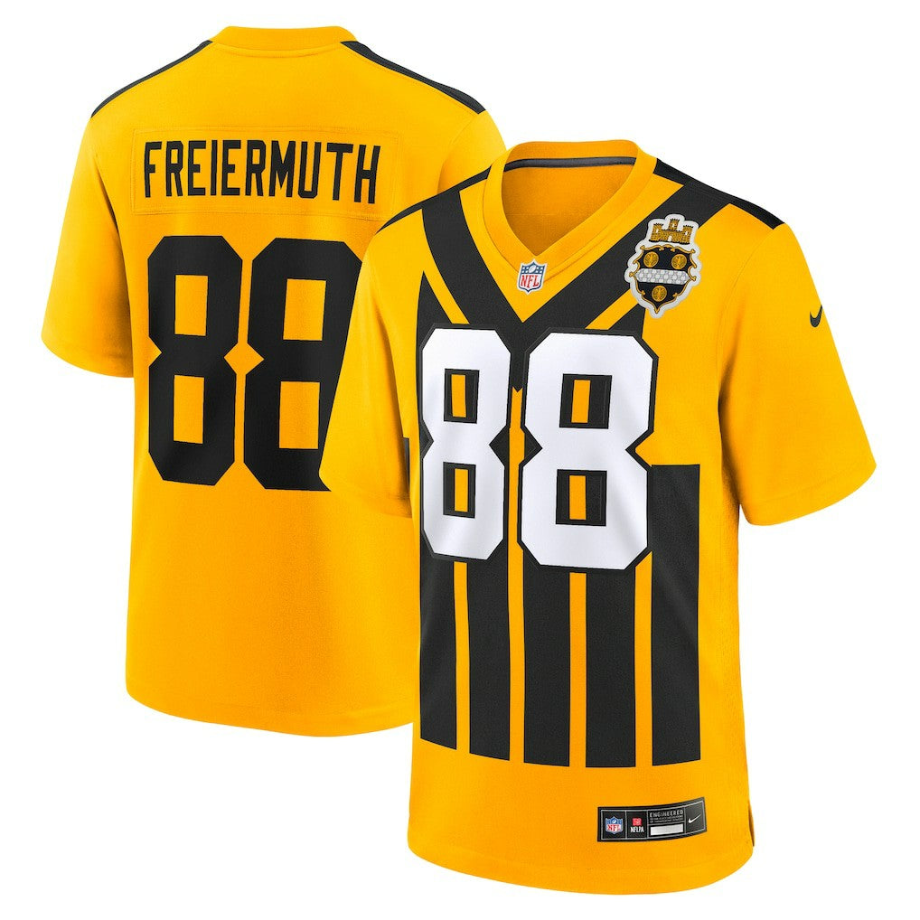 Pat Freiermuth Pittsburgh Steelers Alternate 1933 Throwback Game Jersey - Gold Jerseys