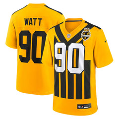 T.J. Watt Pittsburgh Steelers Alternate 1933 Throwback Game Jersey - Gold Jerseys