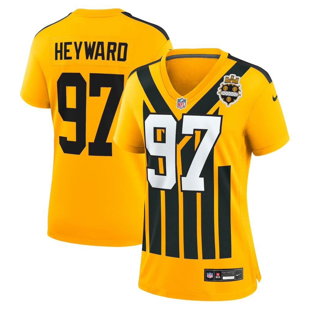 Cameron Heyward Pittsburgh Steelers Women's Alternate 1933 Throwback Game Jersey - Gold Jerseys