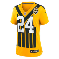 Joey Porter Jr. Pittsburgh Steelers Women's Alternate 1933 Throwback Game Jersey - Gold Jerseys