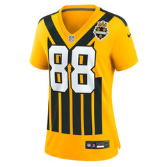 Pat Freiermuth Pittsburgh Steelers Women's Alternate 1933 Throwback Game Jersey - Gold Jerseys