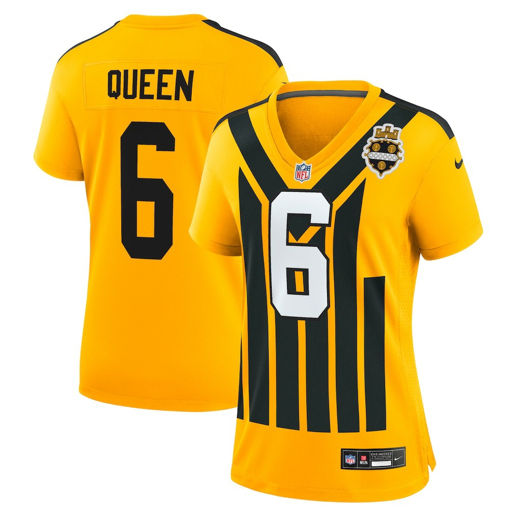 Patrick Queen Pittsburgh Steelers Women's Alternate 1933 Throwback Game Jersey - Gold Jerseys