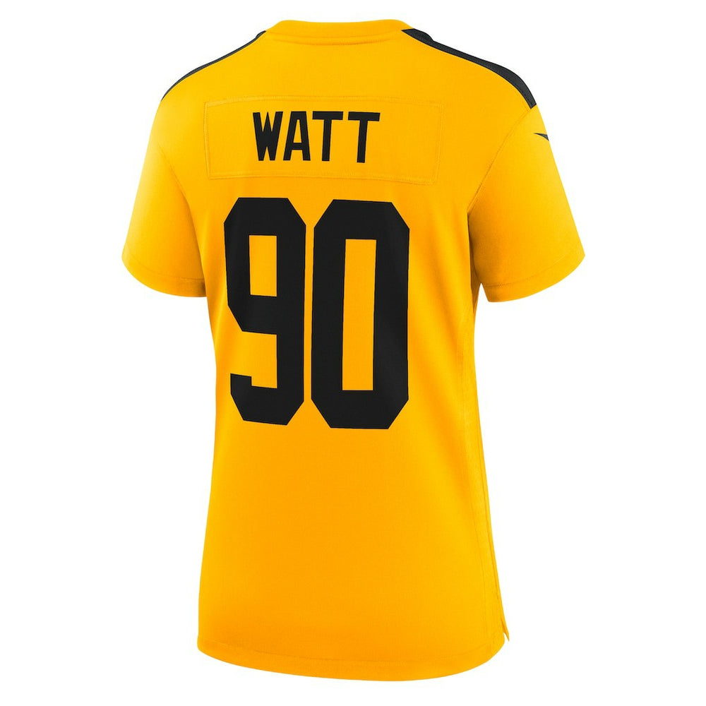 T.J. Watt Pittsburgh Steelers Women's Alternate 1933 Throwback Game Jersey - Gold Jerseys