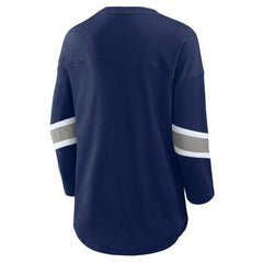 Dallas Cowboys Women's Redzone Bling 3/4-Sleeve T-Shirt - Navy T-shirts