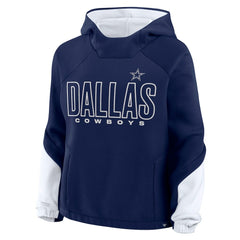 Dallas Cowboys Women's Play Clock Bling Hoodie - Navy Hoodies