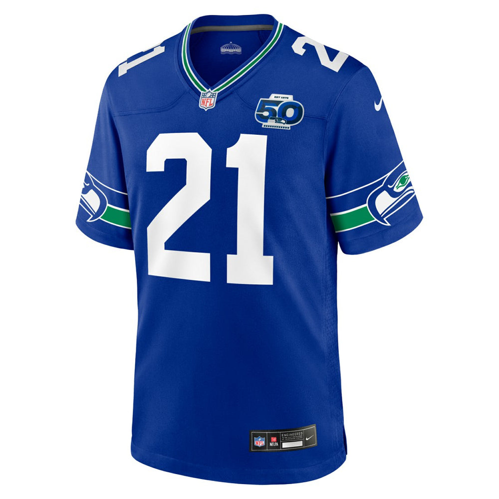 Devon Witherspoon Seattle Seahawks Alternate 50th Season Game Jersey - Royal Jerseys