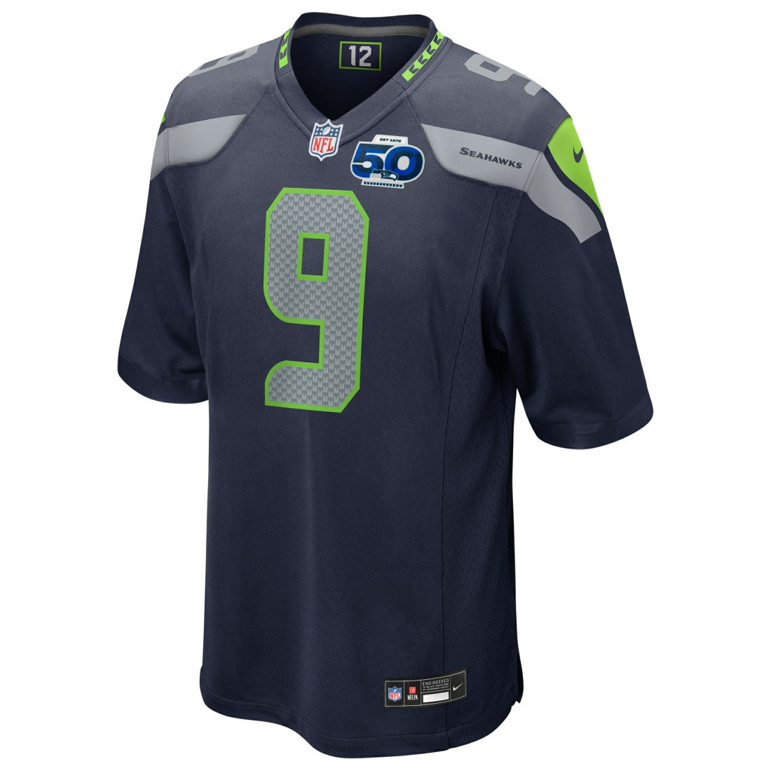 Kenneth Walker III Seattle Seahawks 50th Season Game Jersey - College Navy Jerseys