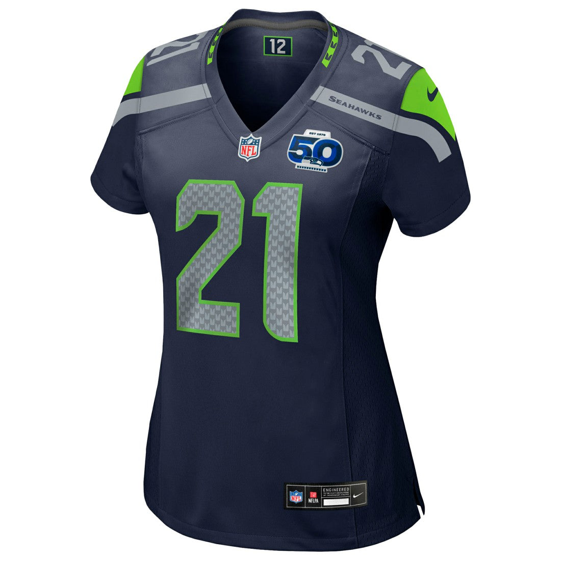 Devon Witherspoon Seattle Seahawks Women's Team 50th Season Game Jersey - College Navy Jerseys