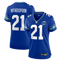 Devon Witherspoon Seattle Seahawks Women's Alternate 50th Season Game Jersey - Royal Jerseys