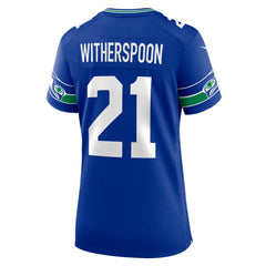 Devon Witherspoon Seattle Seahawks Women's Alternate 50th Season Game Jersey - Royal Jerseys