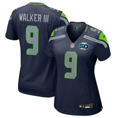 Kenneth Walker III Seattle Seahawks Women's 50th Season Game Jersey - College Navy Jerseys