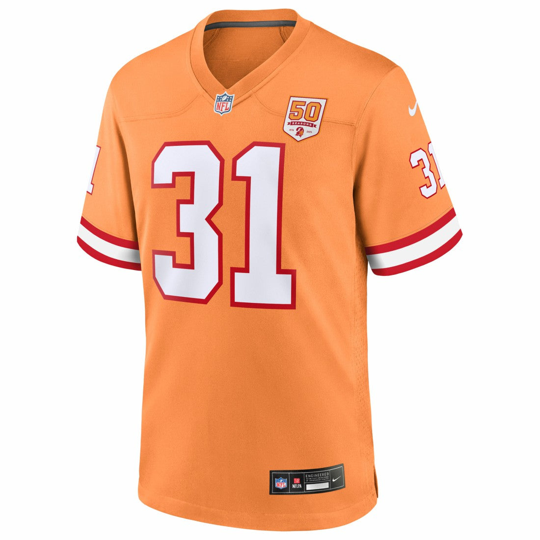 Antoine Winfield Jr. Tampa Bay Buccaneers 50th Season Game Jersey - Creamsicle Jerseys