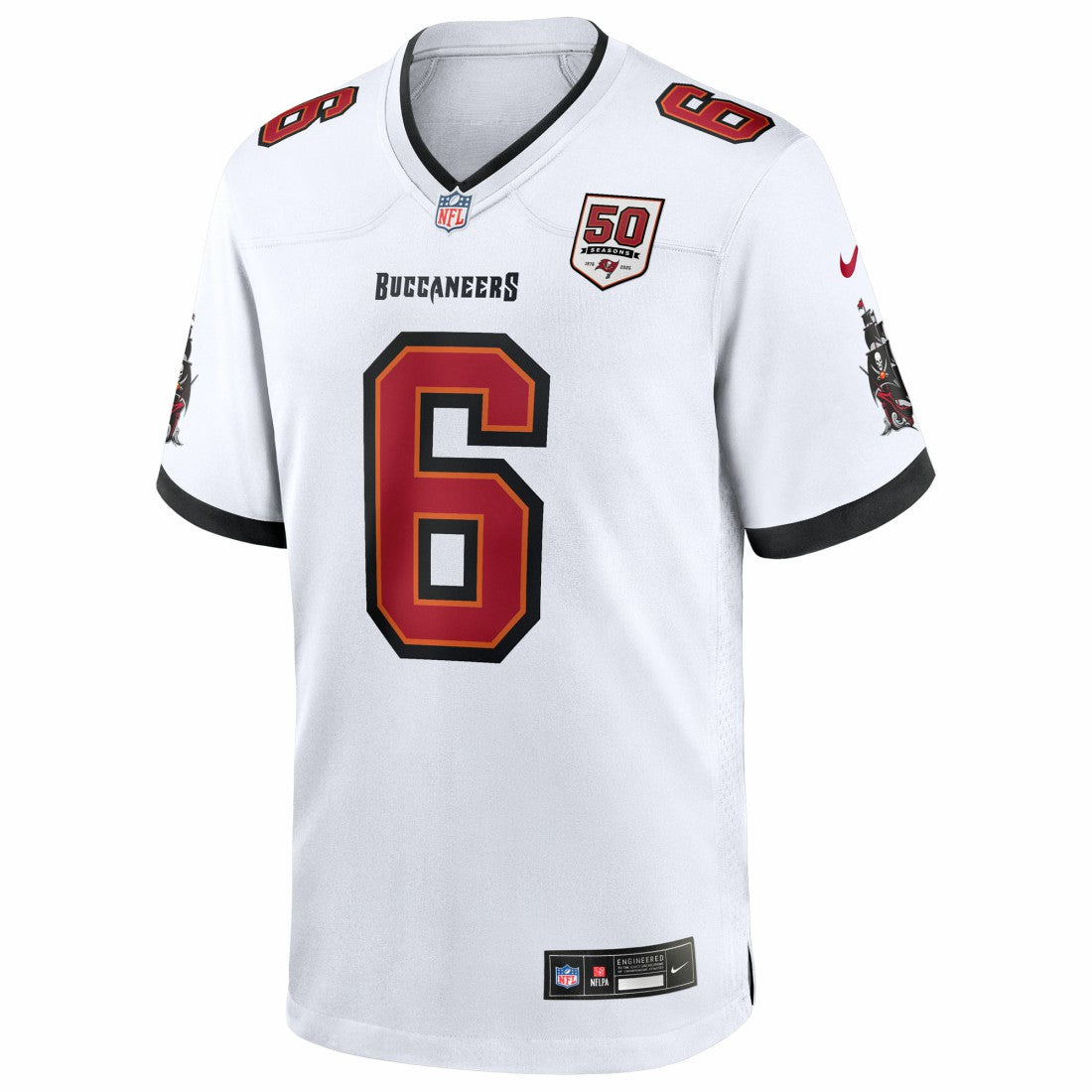 Baker Mayfield Tampa Bay Buccaneers 50th Season White Game Jersey - White Jerseys