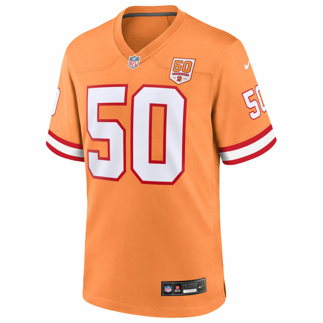 Vita Vea Tampa Bay Buccaneers 50th Season Game Jersey - Creamsicle Jerseys