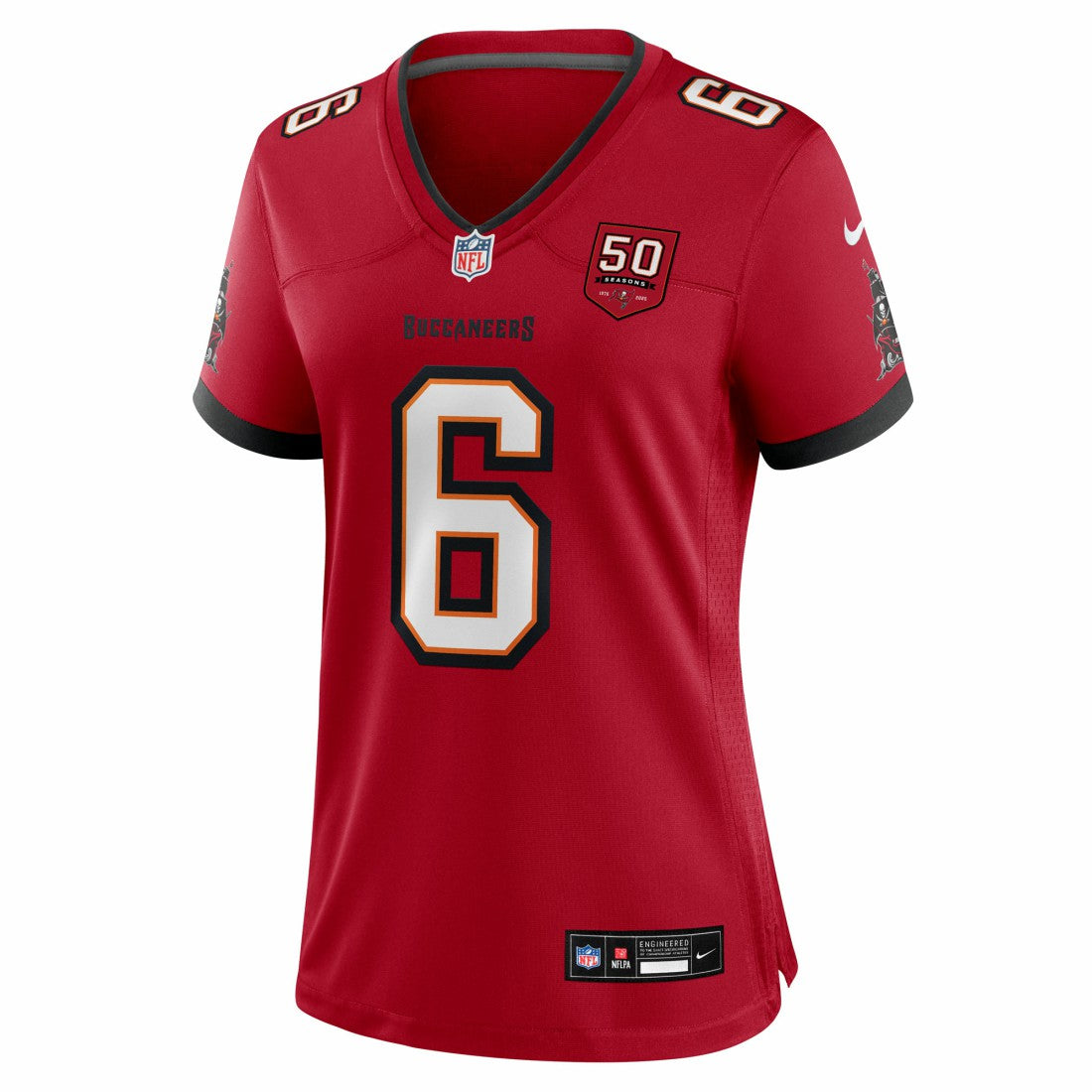 Baker Mayfield Tampa Bay Buccaneers Women's 50th Season Team Game Jersey - Red Jerseys