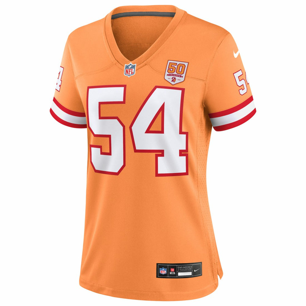 Lavonte David Tampa Bay Buccaneers Women's 50th Season Game Jersey - Creamsicle Jerseys
