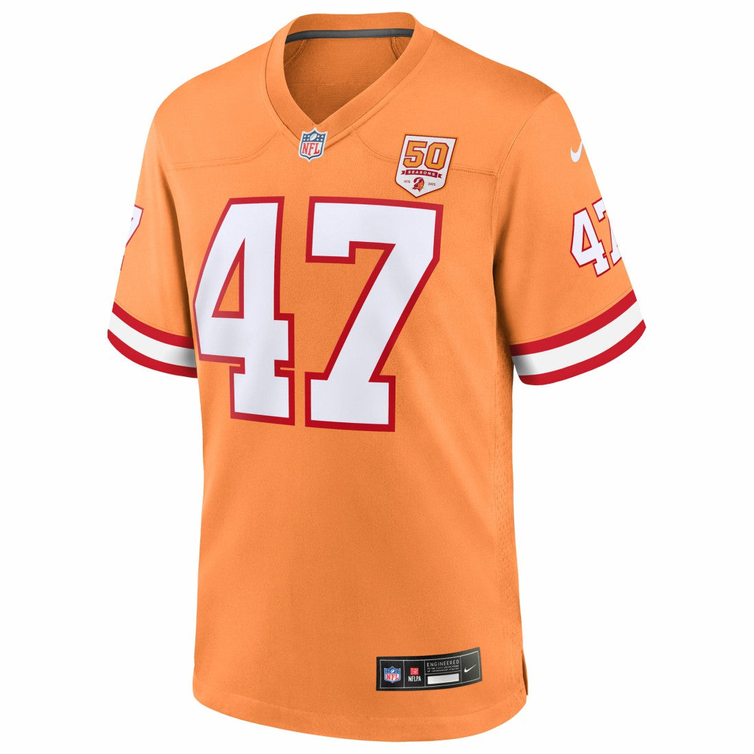 John Lynch Tampa Bay Buccaneers 50th Season Game Jersey - Creamsicle Jerseys