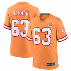 Lee Roy Selmon Tampa Bay Buccaneers 50th Season Game Jersey - Creamsicle Jerseys