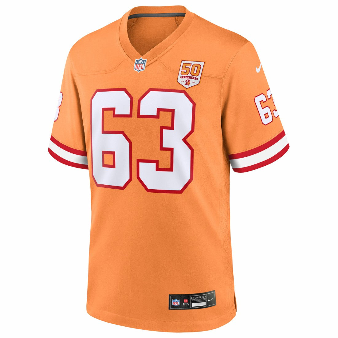 Lee Roy Selmon Tampa Bay Buccaneers 50th Season Game Jersey - Creamsicle Jerseys
