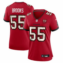 Derrick Brooks Tampa Bay Buccaneers Women's 50th Anniversary Team Game Jersey - Red Jerseys