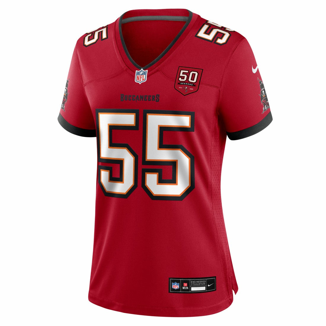 Derrick Brooks Tampa Bay Buccaneers Women's 50th Anniversary Team Game Jersey - Red Jerseys