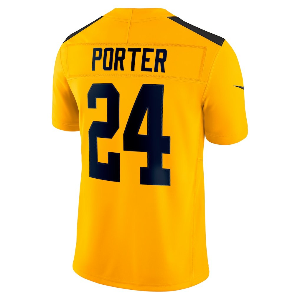 Joey Porter Jr. Pittsburgh Steelers Alternate 1933 Throwback Vapor F.U.S.E. Limited Jersey - Gold Jerseys