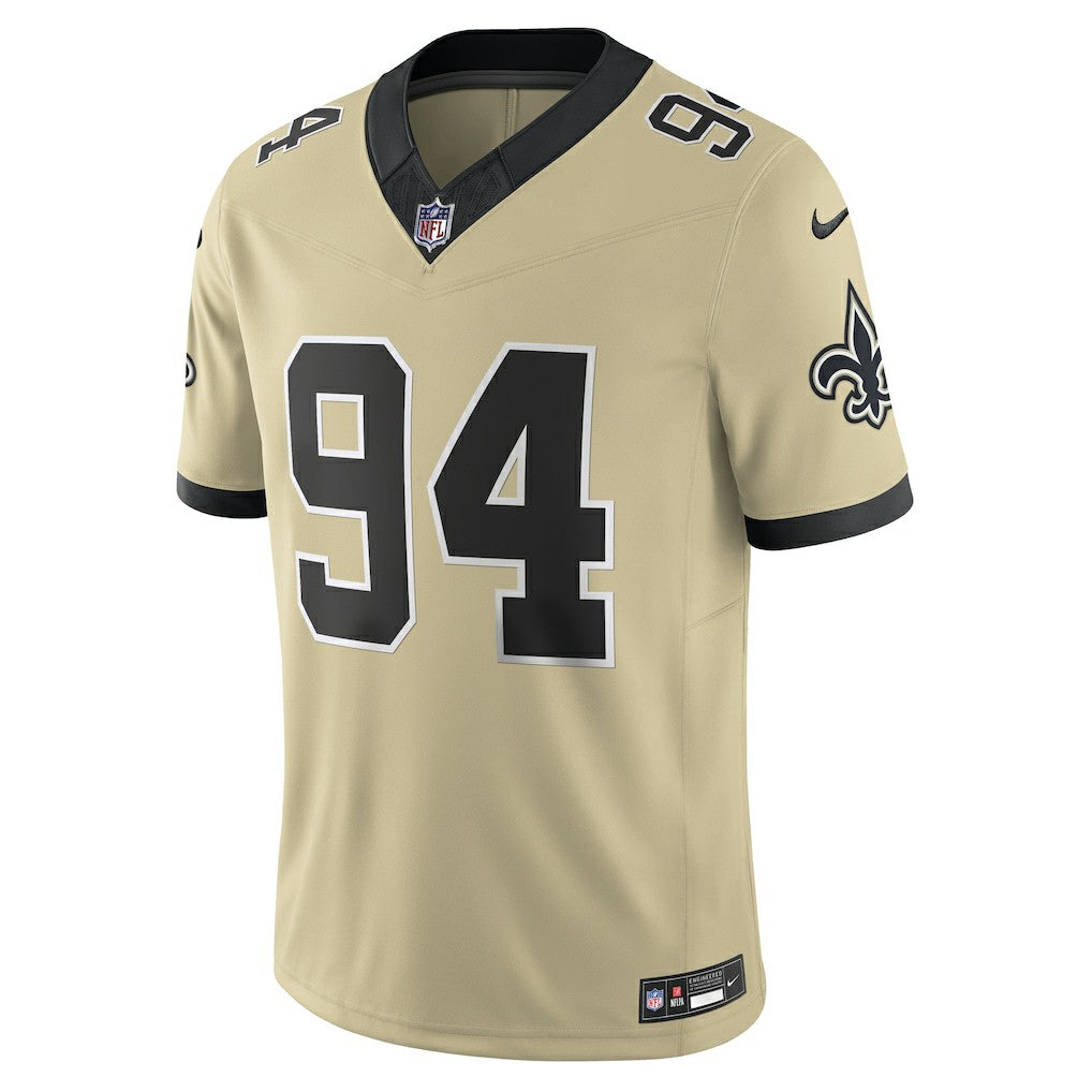 Cameron Jordan New Orleans Saints Gameday Golds Alternate Vapor F.U.S.E. Limited Jersey - Gold Jerseys