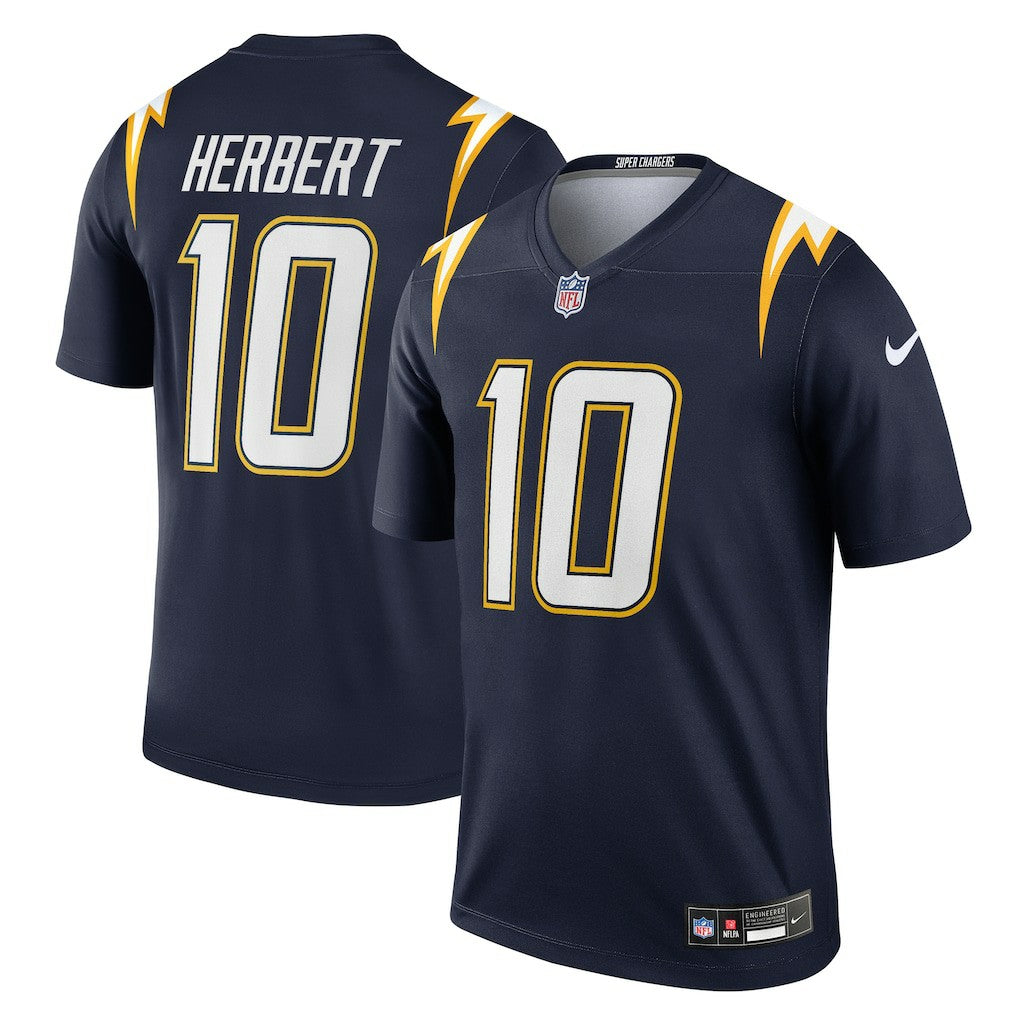 Justin Herbert Los Angeles Chargers Alternate Super Chargers Legend Player Performance Top - Navy Tops