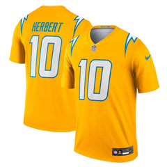 Justin Herbert Los Angeles Chargers Alternate Charger Power Legend Player Performance Top - Gold Tops