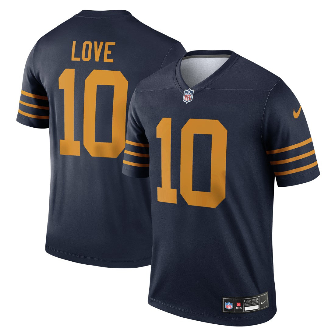 Jordan Love Green Bay Packers The 1923 Classic Legend Player Dri-FIT Top - Navy Tops