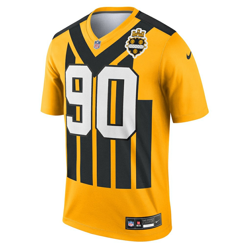 T.J. Watt Pittsburgh Steelers Alternate 1933 Throwback Legend Player Performance Top - Gold Tops