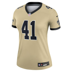 Alvin Kamara New Orleans Saints Women's Gameday Golds Alternate Legend Player Performance Top - Gold Tops