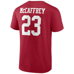 Christian McCaffrey San Francisco 49ers Player Icon T-Shirt - Scarlet T-shirts