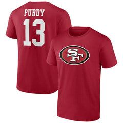 Brock Purdy San Francisco 49ers Player Icon T-Shirt - Scarlet T-shirts