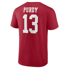 Brock Purdy San Francisco 49ers Player Icon T-Shirt - Scarlet T-shirts
