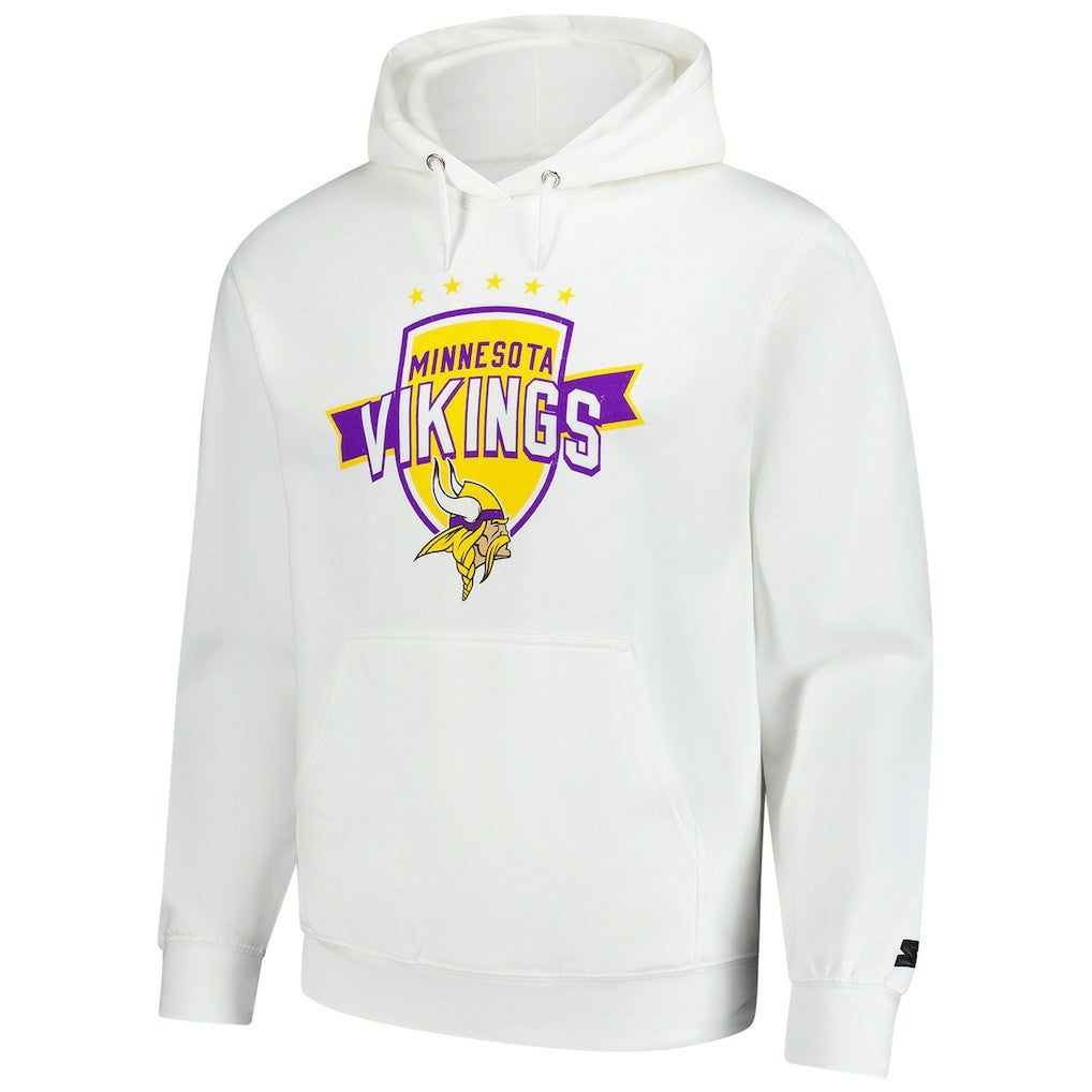 Minnesota Vikings Starter Vintage Pullover Hoodie - White Hoodies