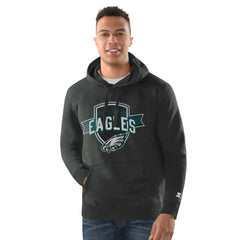Philadelphia Eagles Starter Vintage Pullover Hoodie - Charcoal Hoodies