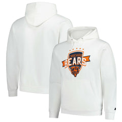 Chicago Bears Starter Vintage Pullover Hoodie - White Hoodies