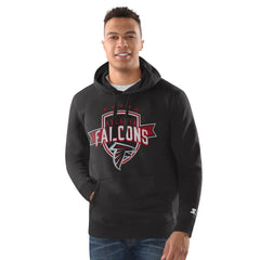 Atlanta Falcons Starter Vintage Pullover Hoodie - Black Hoodies