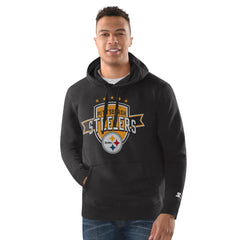Pittsburgh Steelers Starter Vintage Pullover Hoodie - Black Hoodies