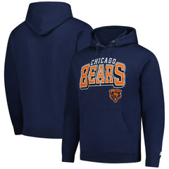 Chicago Bears Starter Vintage Pullover Hoodie - Navy Hoodies