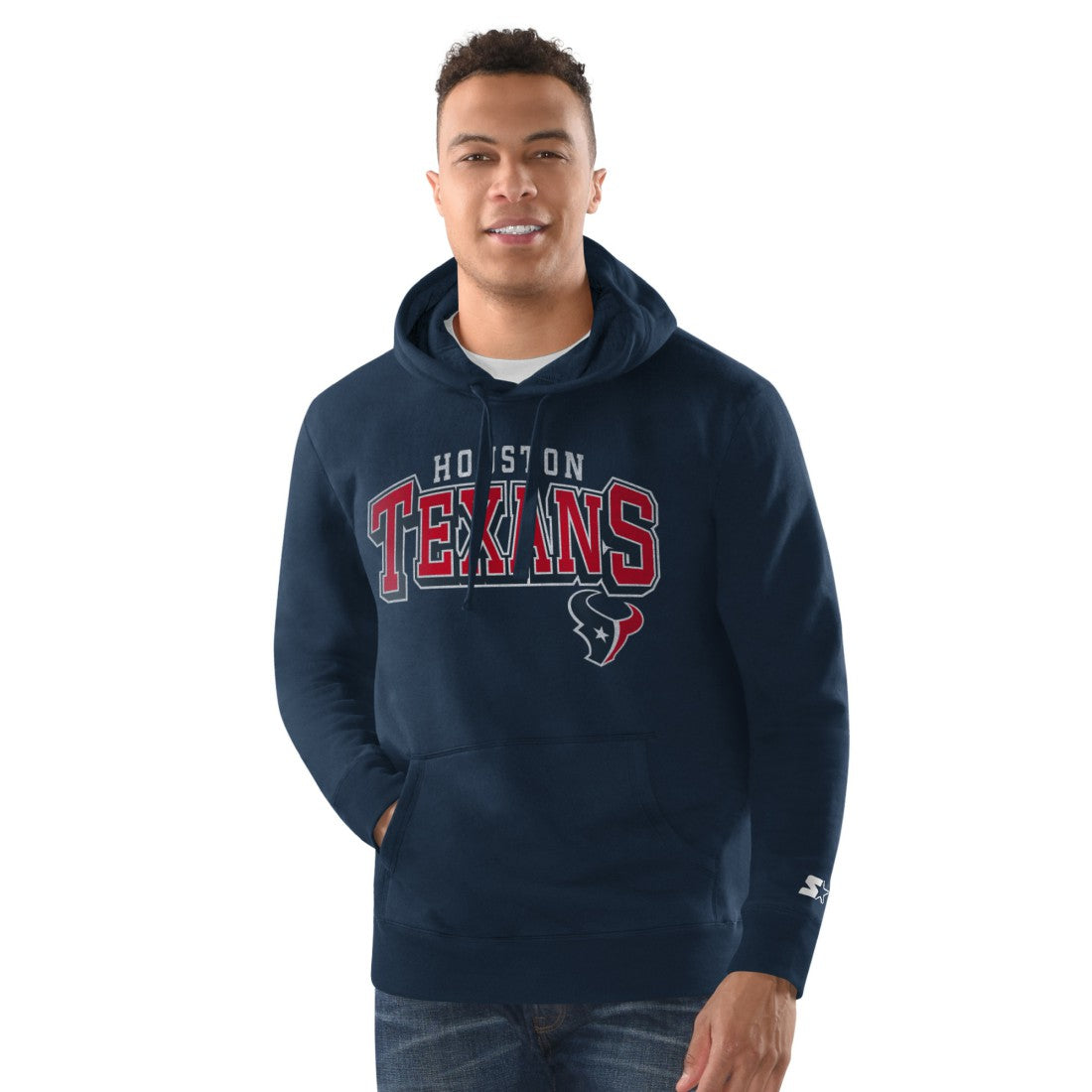 Houston Texans Starter Vintage Pullover Hoodie - Navy Hoodies
