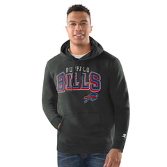 Buffalo Bills Starter Vintage Pullover Hoodie - Charcoal Hoodies