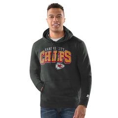 Kansas City Chiefs Starter Vintage Pullover Hoodie - Charcoal Hoodies