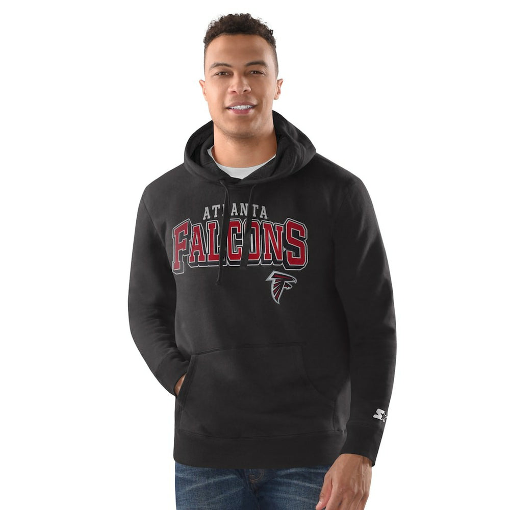 Atlanta Falcons Starter Vintage Pullover Hoodie - Black Hoodies