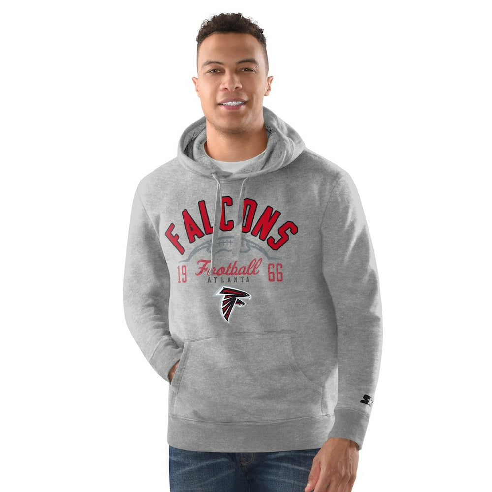 Atlanta Falcons Starter Vintage Pullover Hoodie - Black Hoodies