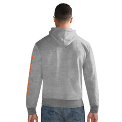 Denver Broncos Starter Vintage Pullover Hoodie - Heather Gray Hoodies