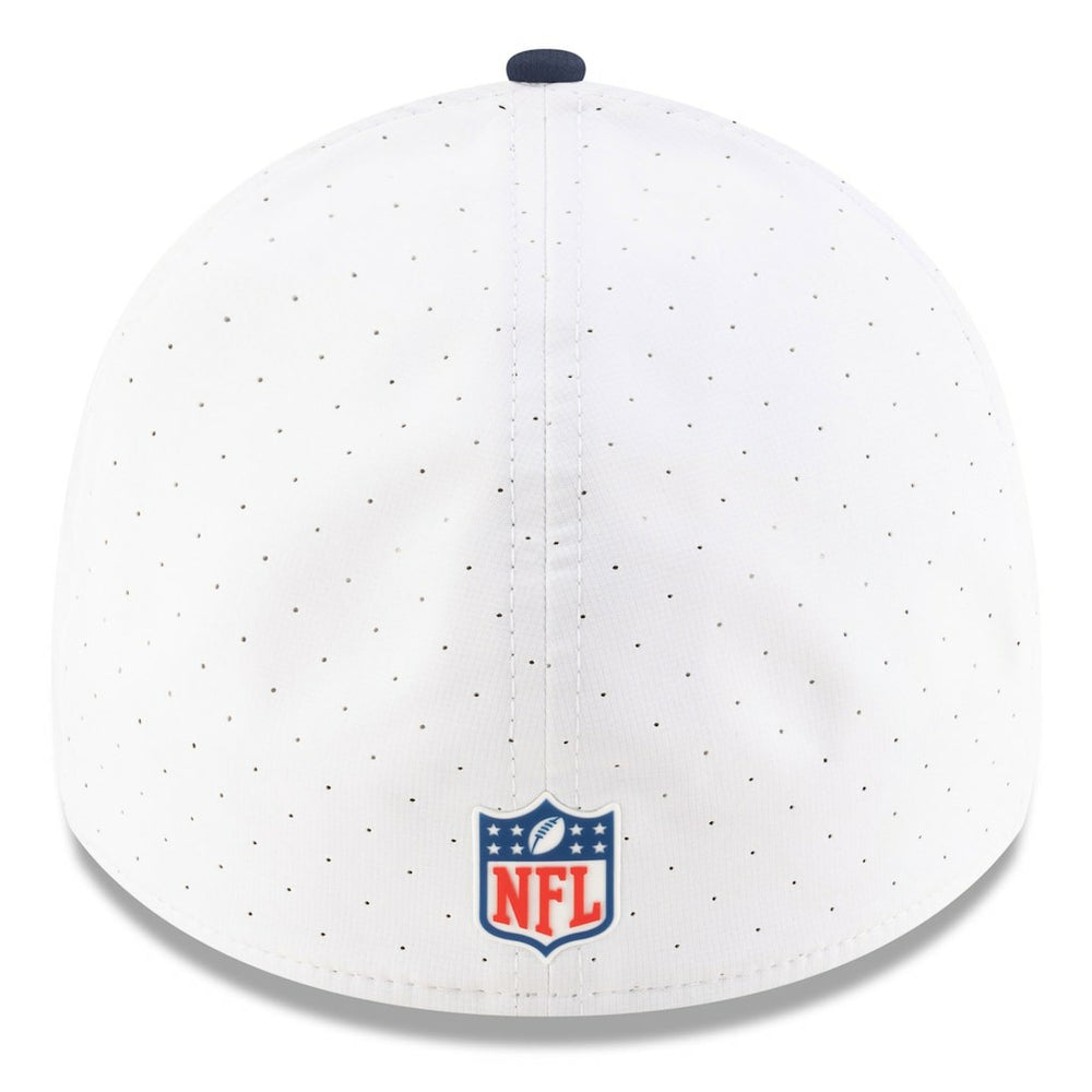 Dallas Cowboys New Era 2025 NFL Training Camp 39THIRTY Flex Hat - White/Navy Hats